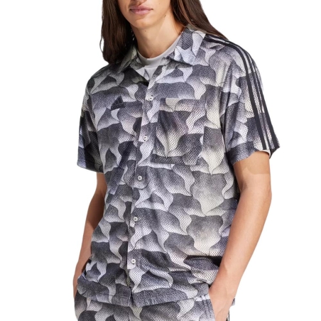T-Shirt Gris/Noir Femme Adidas Tiro Aopshirt