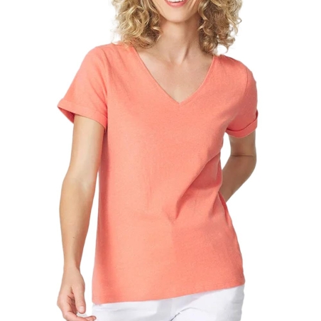 T-shirt Corail Femme TBS ADINATEE 29418