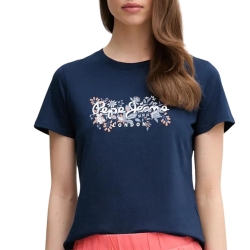 T-shirt Marine Femme Pepe jeans Rosalind