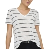 T-Shirt Blanc/Noir Femme JDY Eve