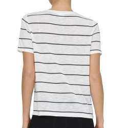 T-Shirt Blanc/Noir Femme JDY Eve
