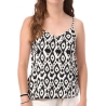 Débardeur Blanc/Noir à Motifs Femme Only Nova Life Paris