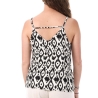 Débardeur Blanc/Noir à Motifs Femme Only Nova Life Paris