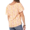 Top Imprimé Blanc/Jaune Femme Vero Moda Swf