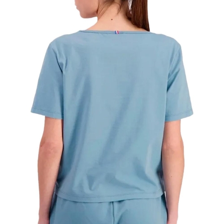 T-shirt Bleu Femme Le Coq Sportif Ess Tee Ss