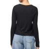 T-Shirt Noir Femme Pieces Iris