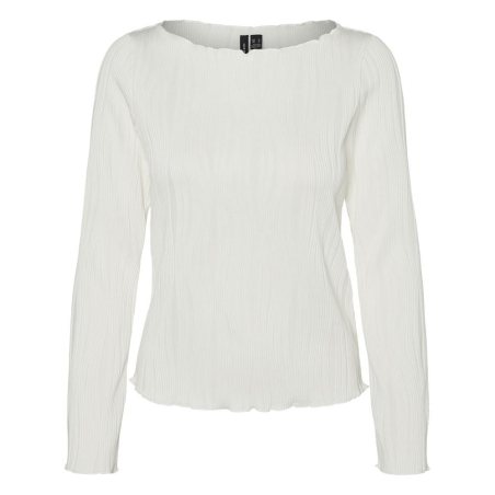 T-Shirt Manches Longues Blanc Femme Vero Moda Masta
