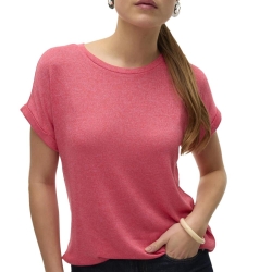 T-Shirt Rose Fuchsia Femme Vero Moda Brianna 10291353
