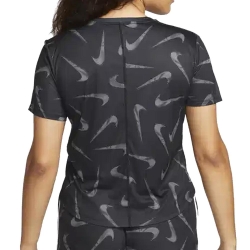 T-shirt Noir Femme Nike Swoosh