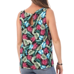 Débardeur Imprimé Rose/Vert Femme Vero Moda Easy