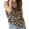 Débardeur Imprimé Léopard Beige/Noir Femme Vero Moda Easy