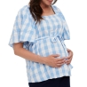 T-Shirt de Grossesse Bleu/Blanc Femme Vero Moda Maternity 20017546