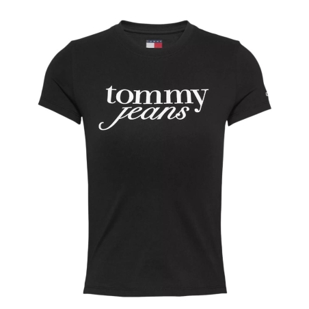 T-shirt Noir Femme Tommy Hilfiger Essential