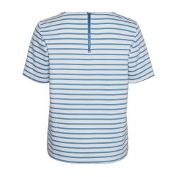 T-Shirt Rayure Blanc/Bleu Femme Vero Moda Snow White