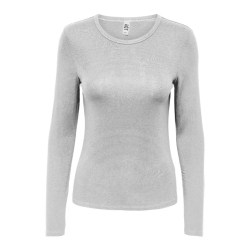 T-shirt Manches Longues Gris Femme JDY Mila