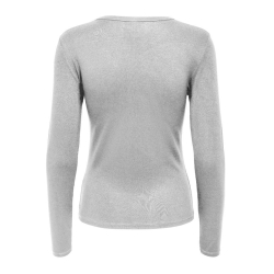 T-shirt Manches Longues Gris Femme JDY Mila