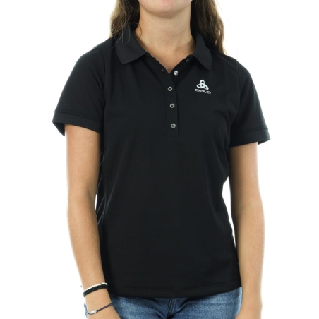 Polo Noir Femme Odlo Georgia