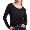 T-Shirt Manches Longues Noir Femme Pieces Billo