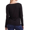 T-Shirt Manches Longues Noir Femme Pieces Billo