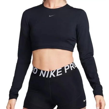 T-Shirt Noir Femme Nike Crop