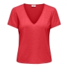 T-Shirt Rouge Femme JDY Dora