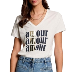 T-shirt Blanc Femme Morgan DAMOUR 931