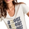 T-shirt Blanc Femme Morgan DAMOUR 931