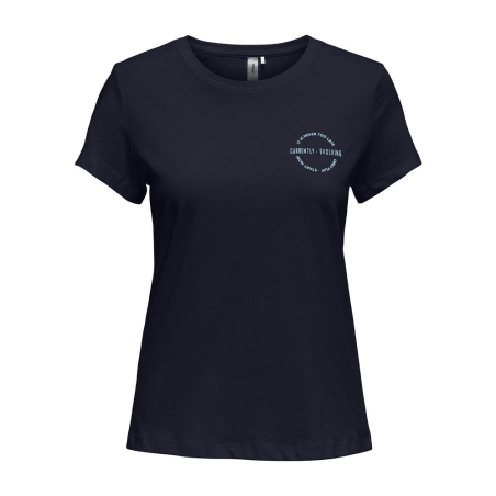 T-shirt Marine Femme Only Pay Life