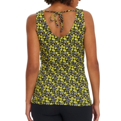 Débardeur Noir/Jaune Femme Mamalicious Lamber