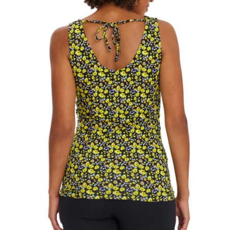 Débardeur Noir/Jaune Femme Mamalicious Lamber