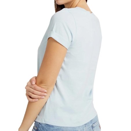T-shirt Bleu Ciel Femme Guess 1981