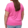 T-shirt Rose Fushia Femme Vero Moda Aya Curve