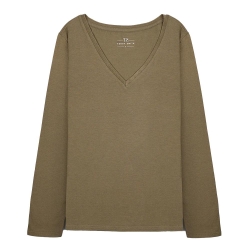 T-shirt Kaki Femme Teddy Smith Miana