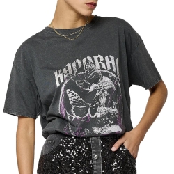 T-Shirt Gris Femme Kaporal SKULL