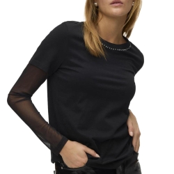 T-Shirt Noir Femme Vero Moda Liana