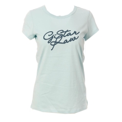 T-shirt Bleu Femme G-Star Raw Cursive