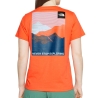 T-shirt Orange Femme The North Face Foundation