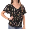 Top Imprimé Noir/Rose Femme Vero Moda Swf