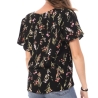 Top Imprimé Noir/Rose Femme Vero Moda Swf