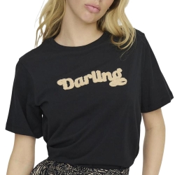 T-Shirt Noir Femme JDY Felisa Towel