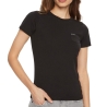 T-shirt Noir Femme Guess Flower
