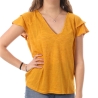 T-shirt Jaune Femme Vero Moda Lina