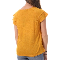 T-shirt Jaune Femme Vero Moda Lina