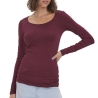 T-shirt Prune Femme Vero Moda Maxi My Ls Soft