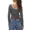 Top Noir/Blanc à rayures Femme Vero Moda Chloe
