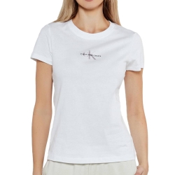 T-shirt Blanc Femme Calvin Klein Jeans Gradient