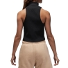 Débardeur Crop Noir Femme Nike Mock