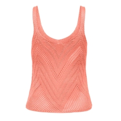 Top Crochet Rose Corail Femme Jdy 15226348