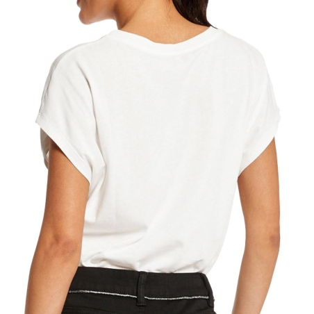 T-shirt Blanc Femme Morgan Devoti