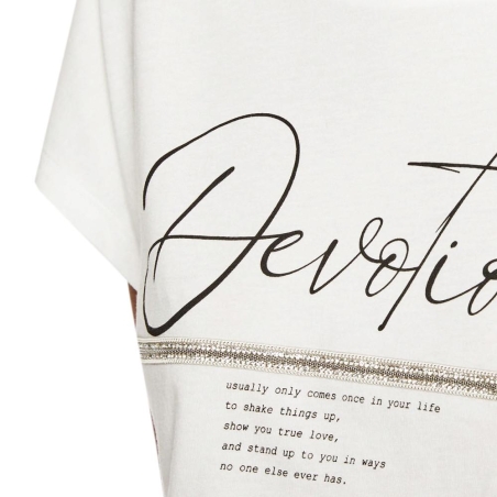 T-shirt Blanc Femme Morgan Devoti